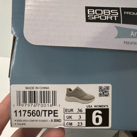 Skechers BOBS Arch Comfort B Sweet - A Bind Taupe 117560 Women 6 NWB - Picture 10 of 10